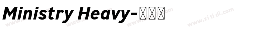 Ministry Heavy字体转换